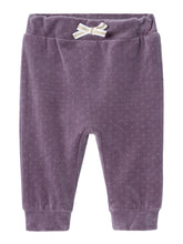 Name It Velour Bukser -  NBFnew - Arctic Dusk